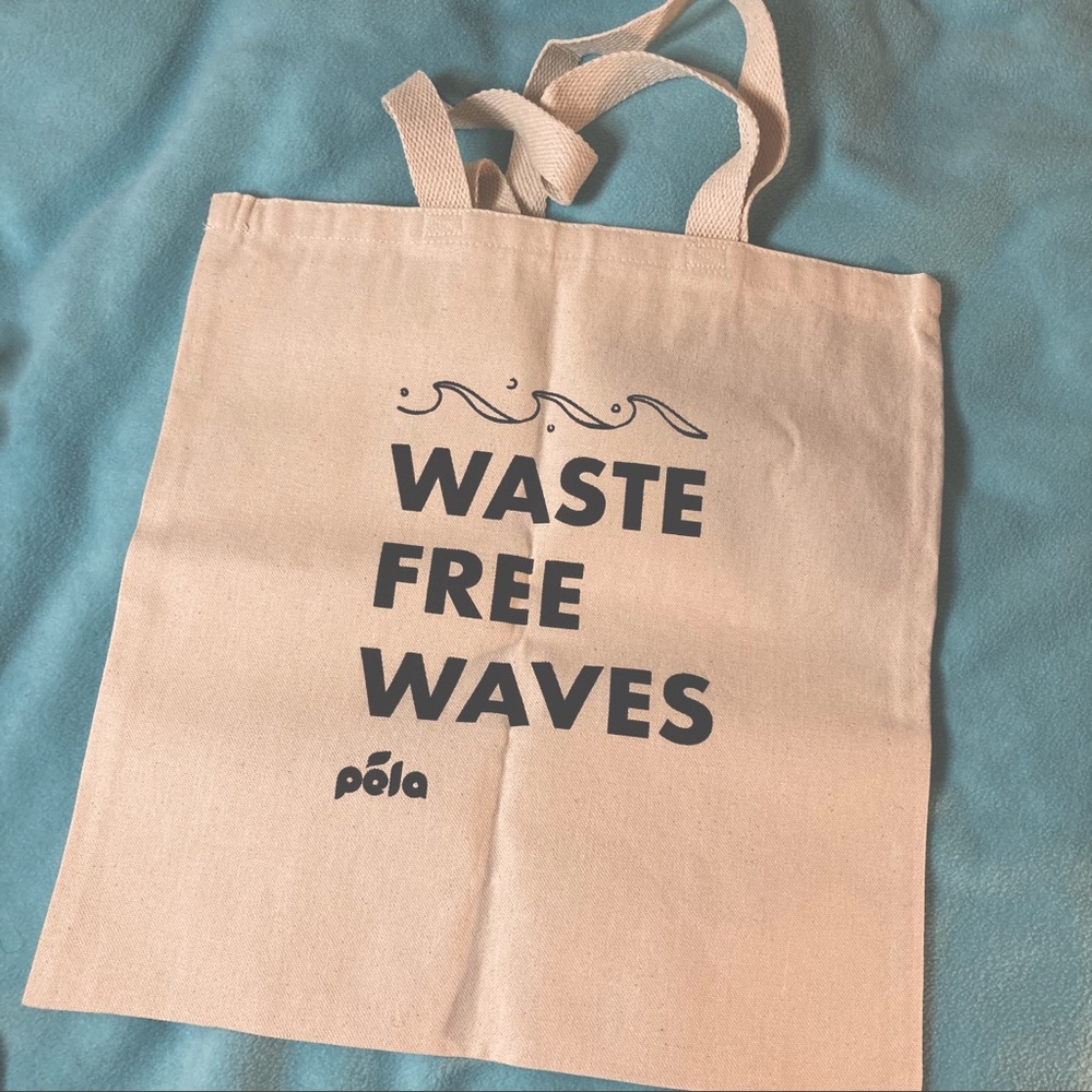 Waste Free Waves Canvas Tote Bag